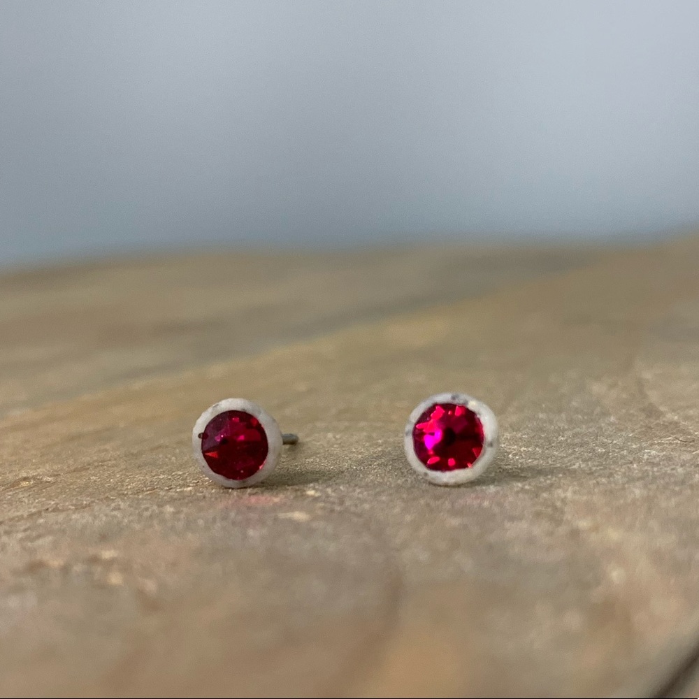 Artist Made Swarovski Crystal Studs
